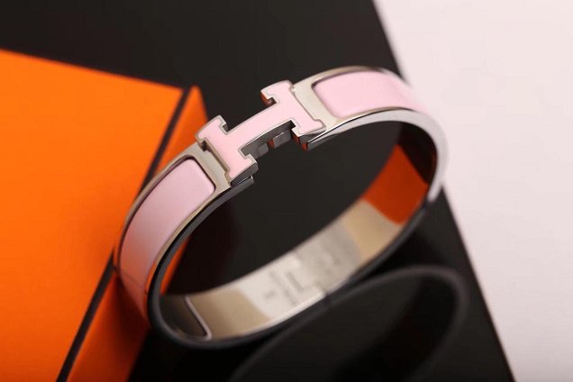 Hermes clic H bracelet H700002 pink