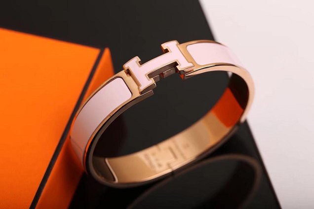 Hermes clic H bracelet H700002 pink