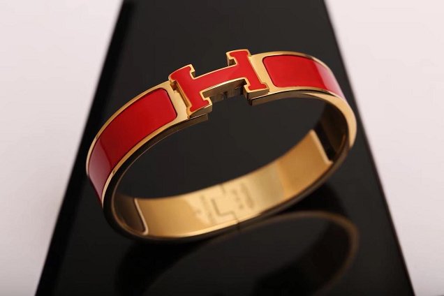 Hermes clic H bracelet H700002 red