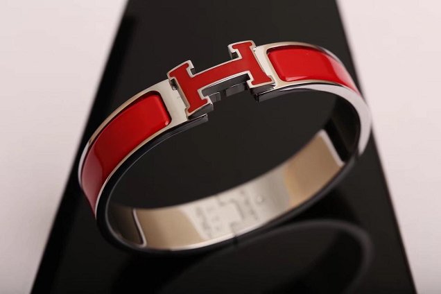 Hermes clic H bracelet H700002 red