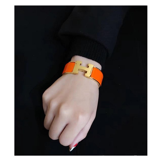 Hermes clic clac H bracelet H300001 orange