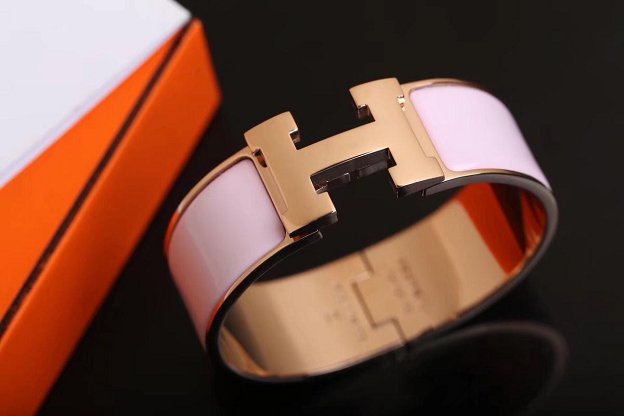 Hermes clic clac H bracelet H300001 pink