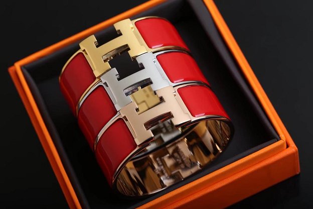 Hermes clic clac H bracelet H300001 red