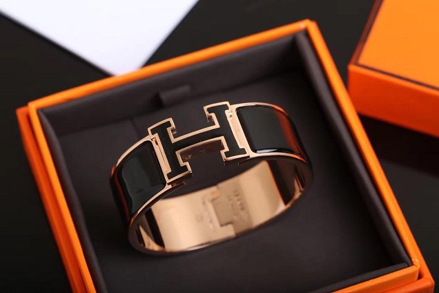 Hermes clic clac H bracelet H300002 black