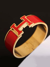 Hermes clic clac H bracelet H300002 red