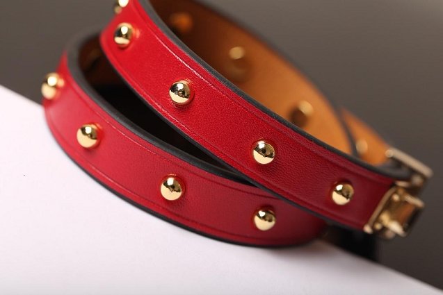Hermes mini dog  double rour bracelet H071673 red
