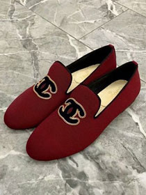  CC fabric loafers G32948 bordeaux