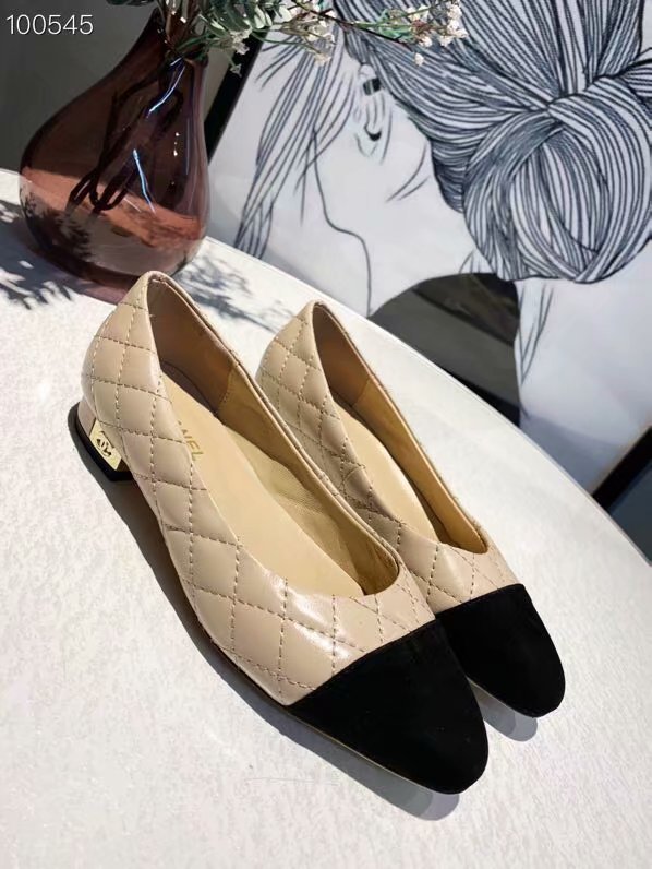 CC original lambskin ballerinas G02818 apricot