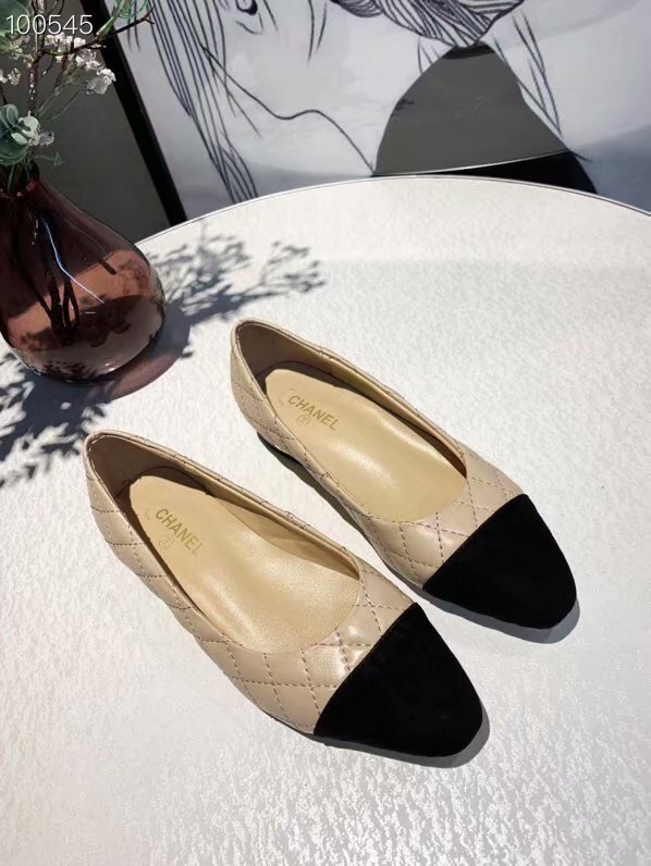 CC original lambskin ballerinas G02818 apricot