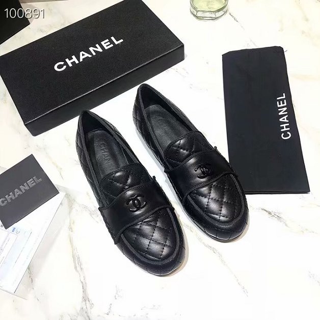 CC original lambskin loafers G35067 black