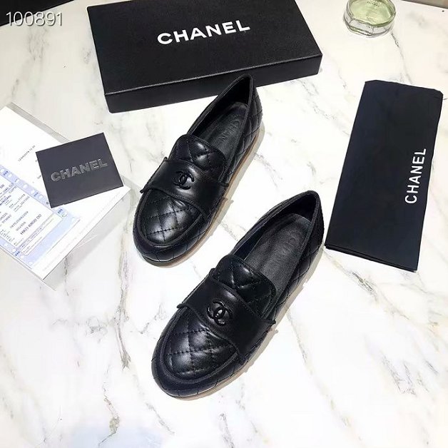 CC original lambskin loafers G35067 black