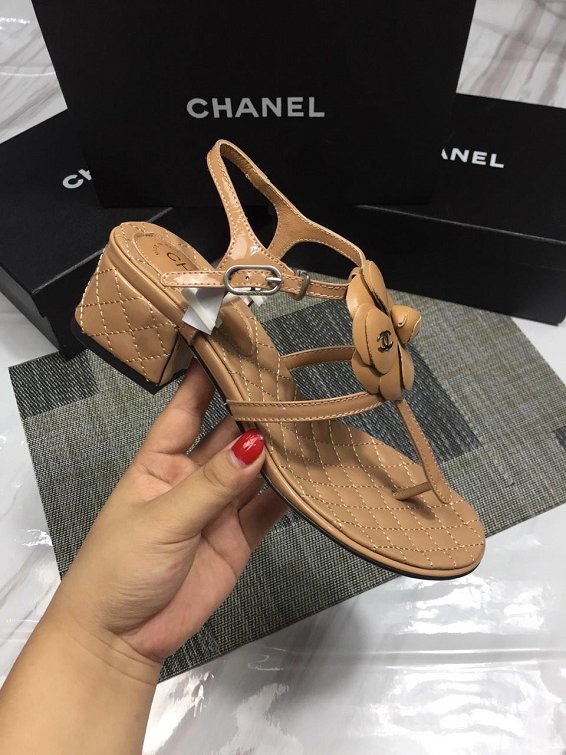 CC original calfskin sandals G34755 apricot