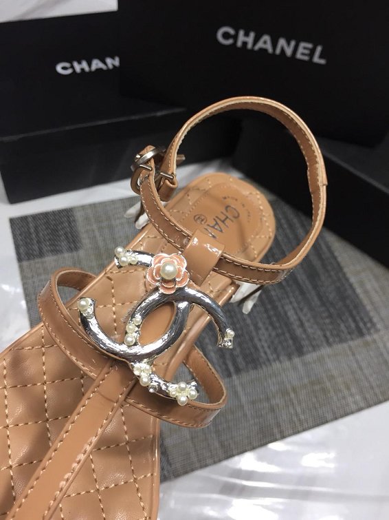 CC original calfskin sandals G34757 apricot