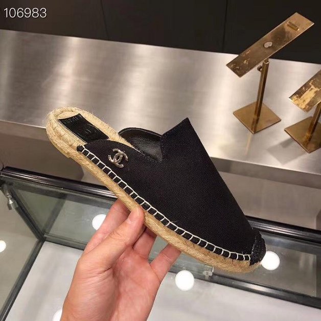 2019 CC canvas espadrilles G34432 black