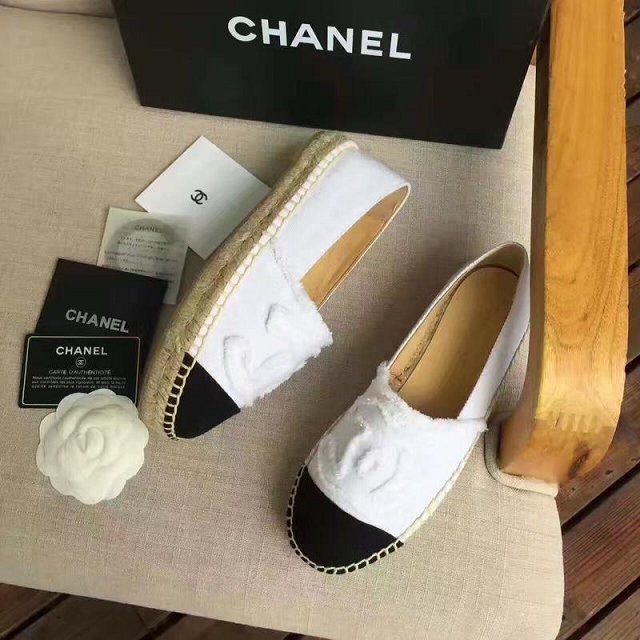 2019 CC fabric espadrilles G34431 white