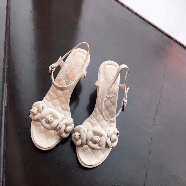 CC original goatskin sandals 70mm heel G34857 white