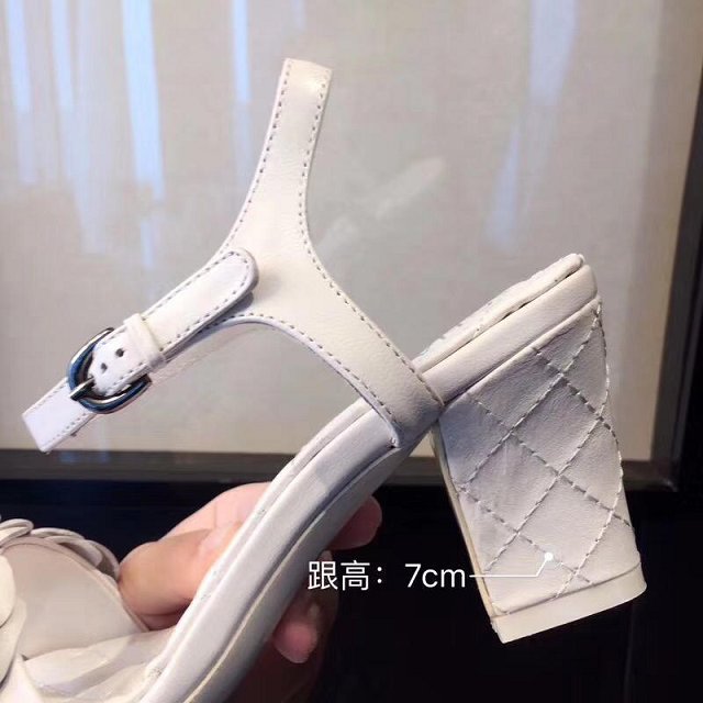 CC original goatskin sandals 70mm heel G34857 white