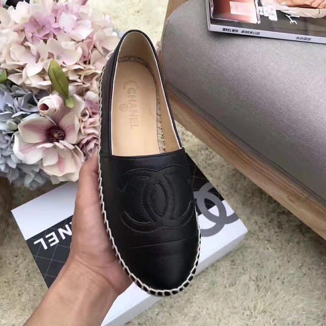 CC original lambskin espadrilles G34431 black