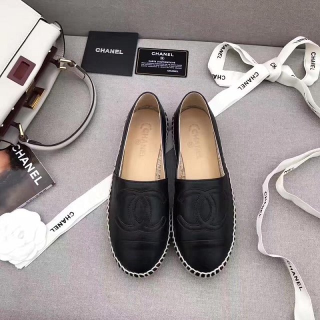 CC original lambskin espadrilles G34431 black