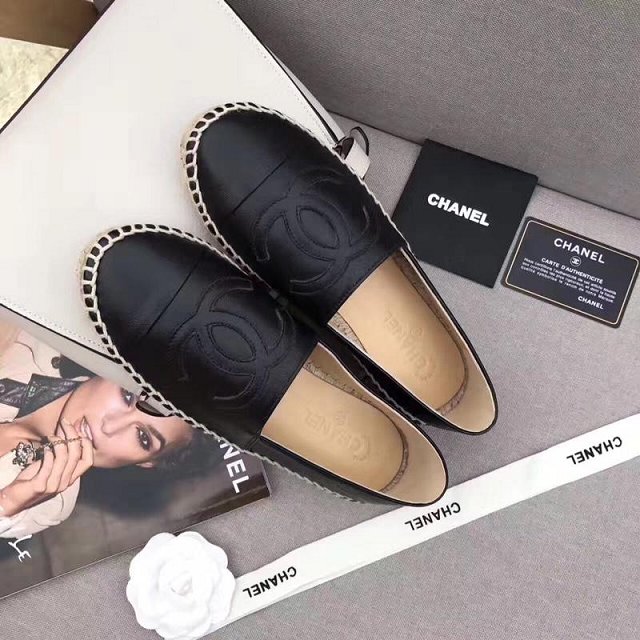 CC original lambskin espadrilles G34431 black