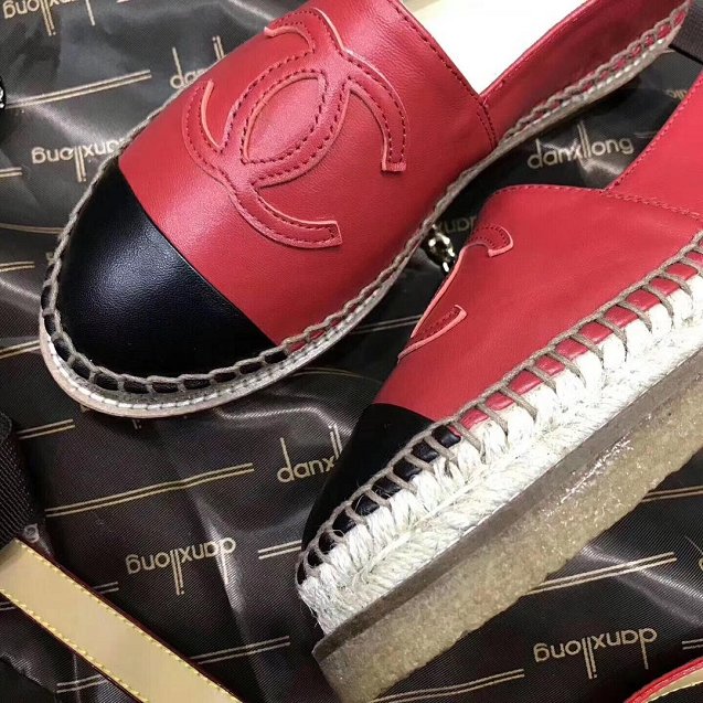 CC original lambskin espadrilles G34431 red