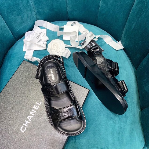 CC original calfskin sandals G34726 black