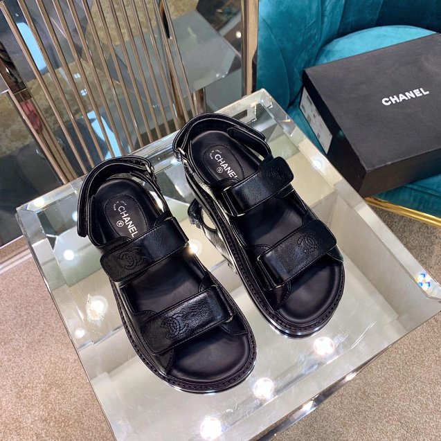 CC original calfskin sandals G34726 black