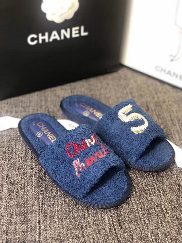 CC raffia mules G31332 navy blue