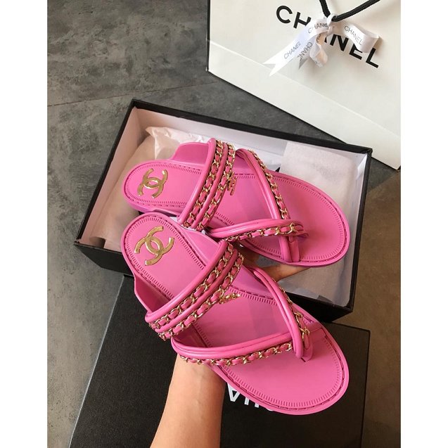 CC original calfskin sandals G34699 pink