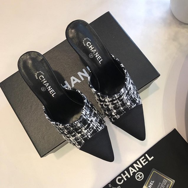 CC tweed mules G34909 black