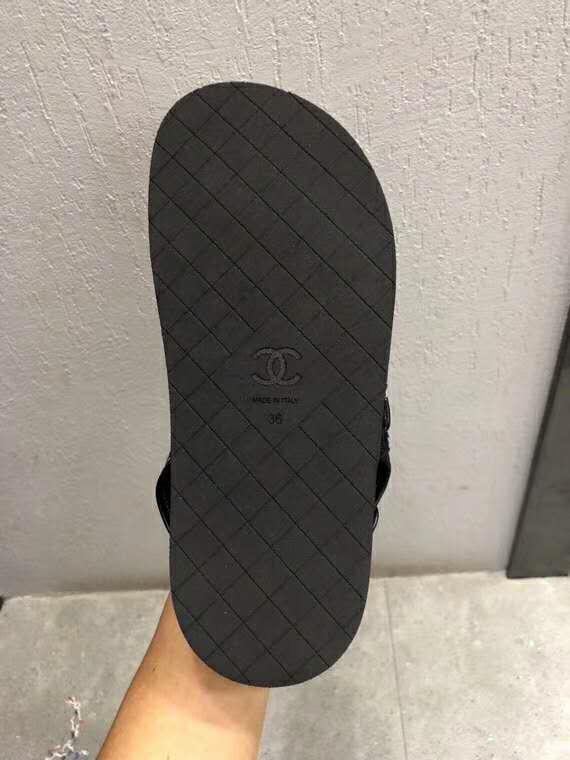 CC tweed sandals G34726 black