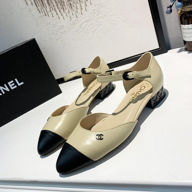 2019 CC calfskin slingbacks G31315 apricot