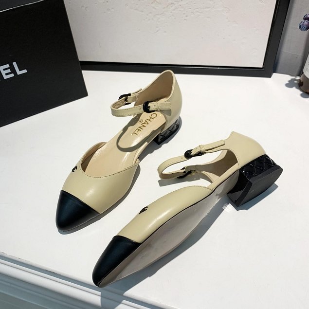 2019 CC calfskin slingbacks G31315 apricot