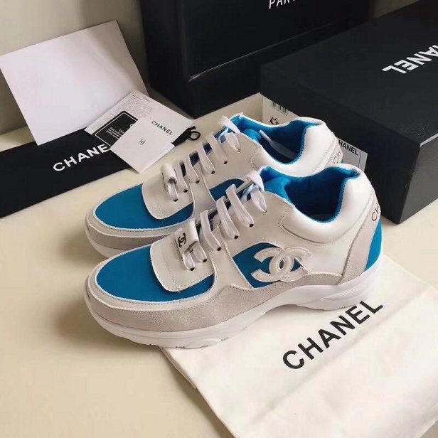 2019 CC calfskin sneakers G34361 blue