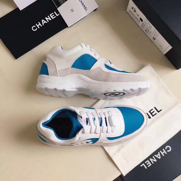 2019 CC calfskin sneakers G34361 blue