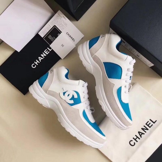 2019 CC calfskin sneakers G34361 blue