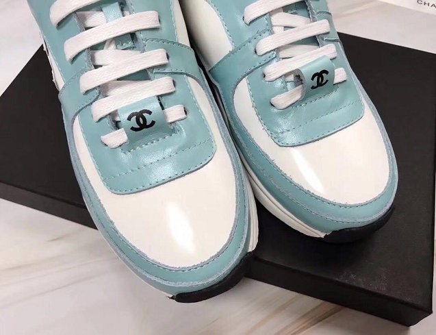 2019 CC calfskin sneakers G34361 light blue