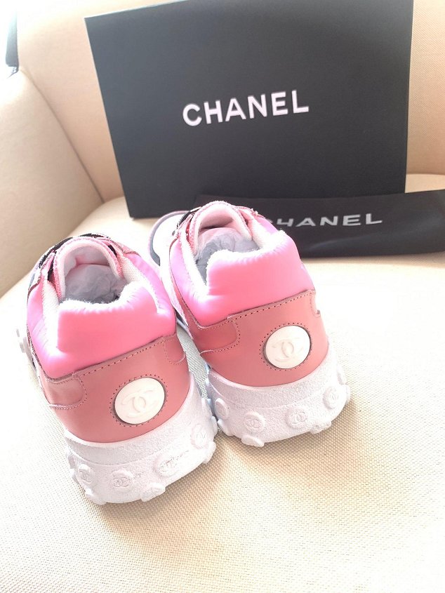 2019 CC fabric sneakers G35058 pink