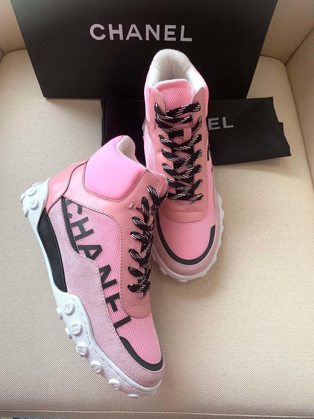 2019 CC fabric sneakers G35059 pink