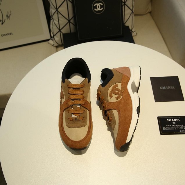 2019 CC suede sneakers G34361 brown