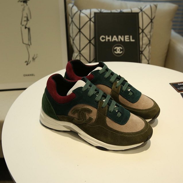 2019 CC suede sneakers G34361 khaki