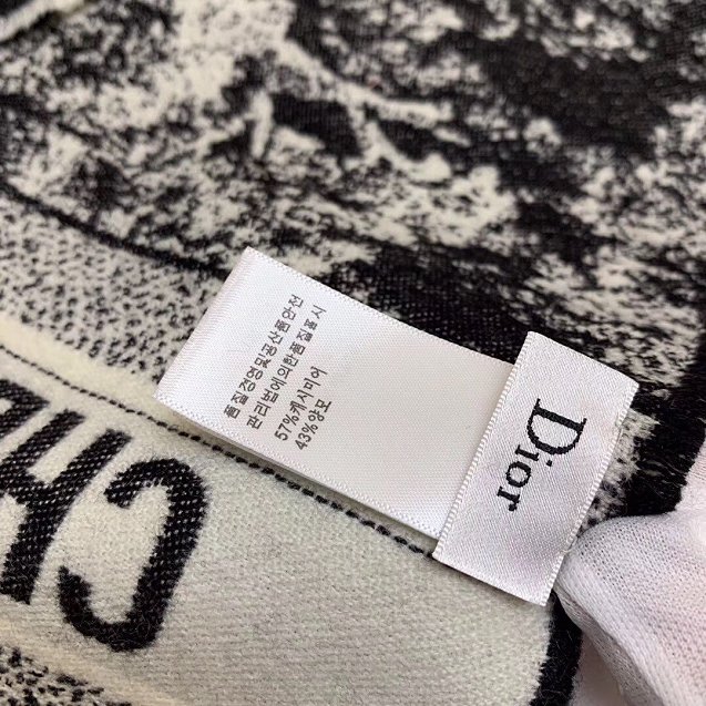 2020 Dior top quality cashmere blanket D133 black