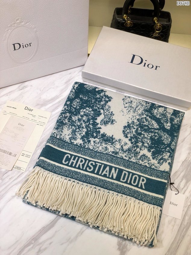 2020 Dior top quality cashmere blanket D133 green