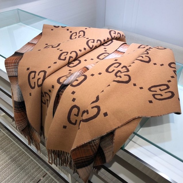 2020 GG top quality cashmere blanket G370 coffee
