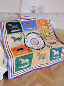 2020 Hermes top quality cashmere blanket H435 multicolor