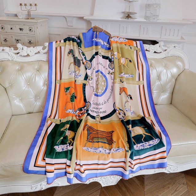 2020 Hermes top quality cashmere blanket H435 multicolor