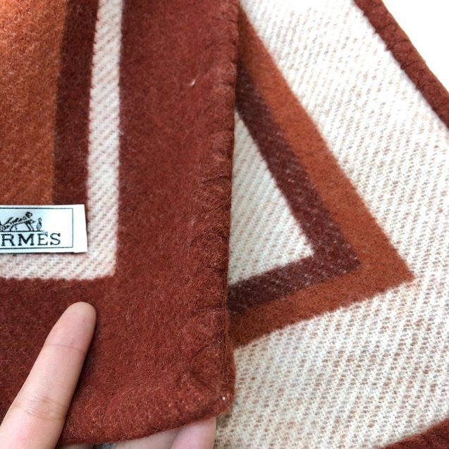 2020 Hermes top quality cashmere blanket H437 brown