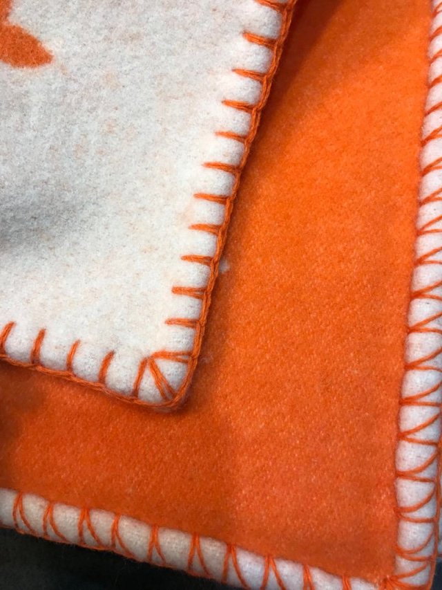 2020 louis vuitton top quality cashmere blanket L572 orange