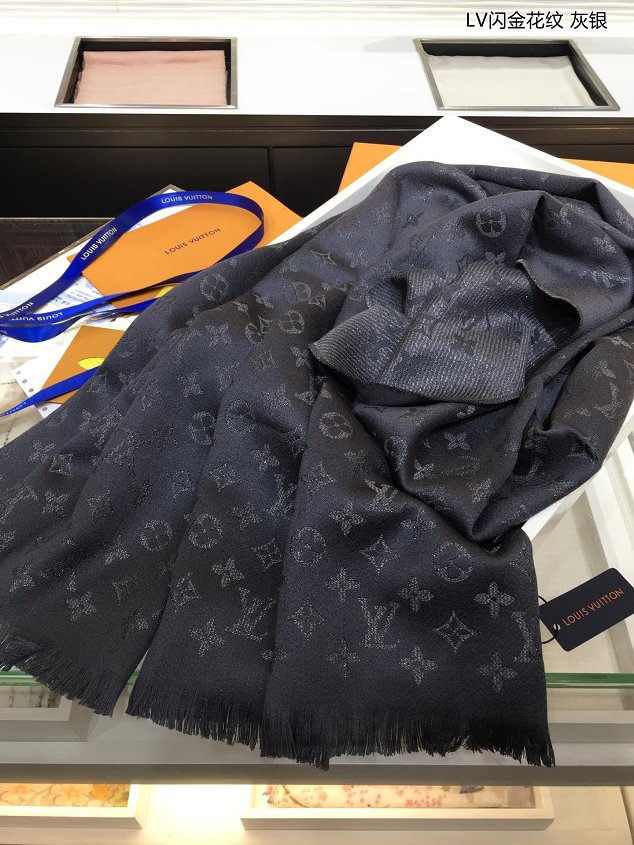 2020 louis vuitton top quality cashmere scarf L571 grey