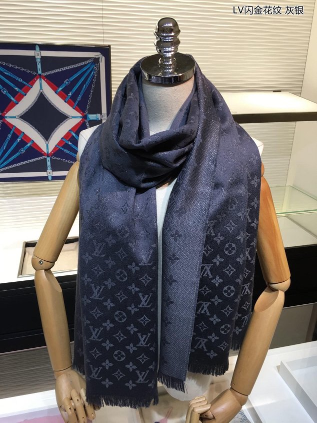 2020 louis vuitton top quality cashmere scarf L571 grey